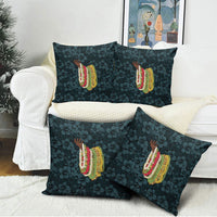 Hawaii Lei Kamehameha Pillow Cover Uliuli Seamless Pattern Hibiscus Flower