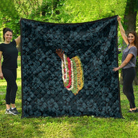 Hawaii Lei Kamehameha Quilt Uliuli Seamless Pattern Hibiscus Flower