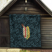 Hawaii Lei Kamehameha Quilt Uliuli Seamless Pattern Hibiscus Flower