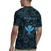 Hawaii Lei Kamehameha Rugby Jersey Uliuli Seamless Pattern Hibiscus Flower