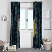 Hawaii Lei Kamehameha Window Curtain Uliuli Seamless Pattern Hibiscus Flower