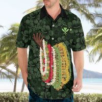 Hawaii Lei Kamehameha Hawaiian Shirt Oma'oma'o Seamless Pattern Hibiscus Flower