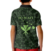 Hawaii Lei Kamehameha Kid Polo Shirt Oma'oma'o Seamless Pattern Hibiscus Flower