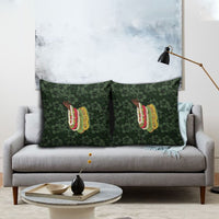 Hawaii Lei Kamehameha Pillow Cover Oma'oma'o Seamless Pattern Hibiscus Flower LT9 - Polynesian Pride
