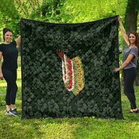 Hawaii Lei Kamehameha Quilt Oma'oma'o Seamless Pattern Hibiscus Flower