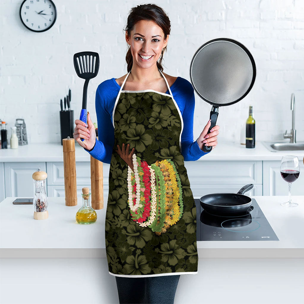 Hawaii Lei Kamehameha Apron Melemele Seamless Pattern Hibiscus Flower