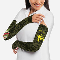 Hawaii Lei Kamehameha Arm Sleeves Melemele Seamless Pattern Hibiscus Flower LT9 - Polynesian Pride