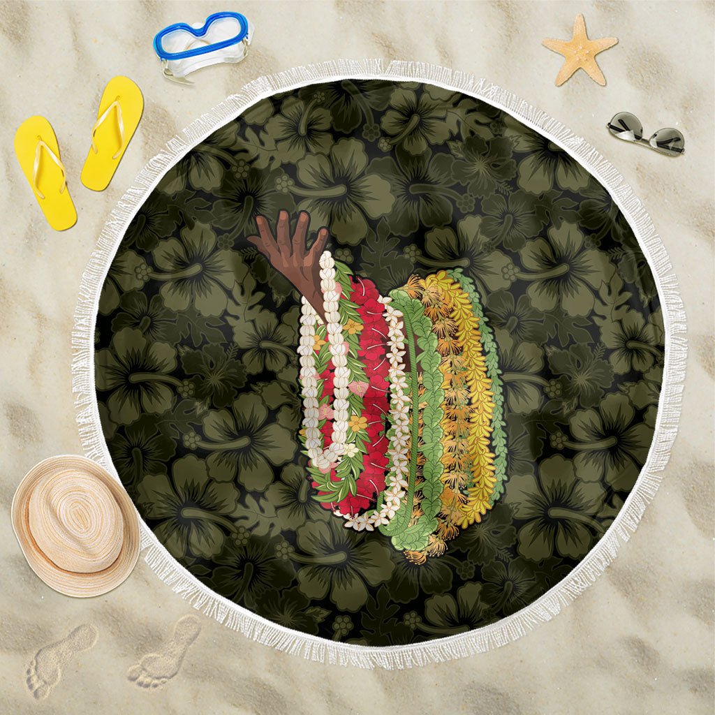Hawaii Lei Kamehameha Beach Blanket Melemele Seamless Pattern Hibiscus Flower LT9 One Size 150cm Yellow - Polynesian Pride