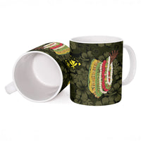 Hawaii Lei Kamehameha Ceramic Mug Melemele Seamless Pattern Hibiscus Flower