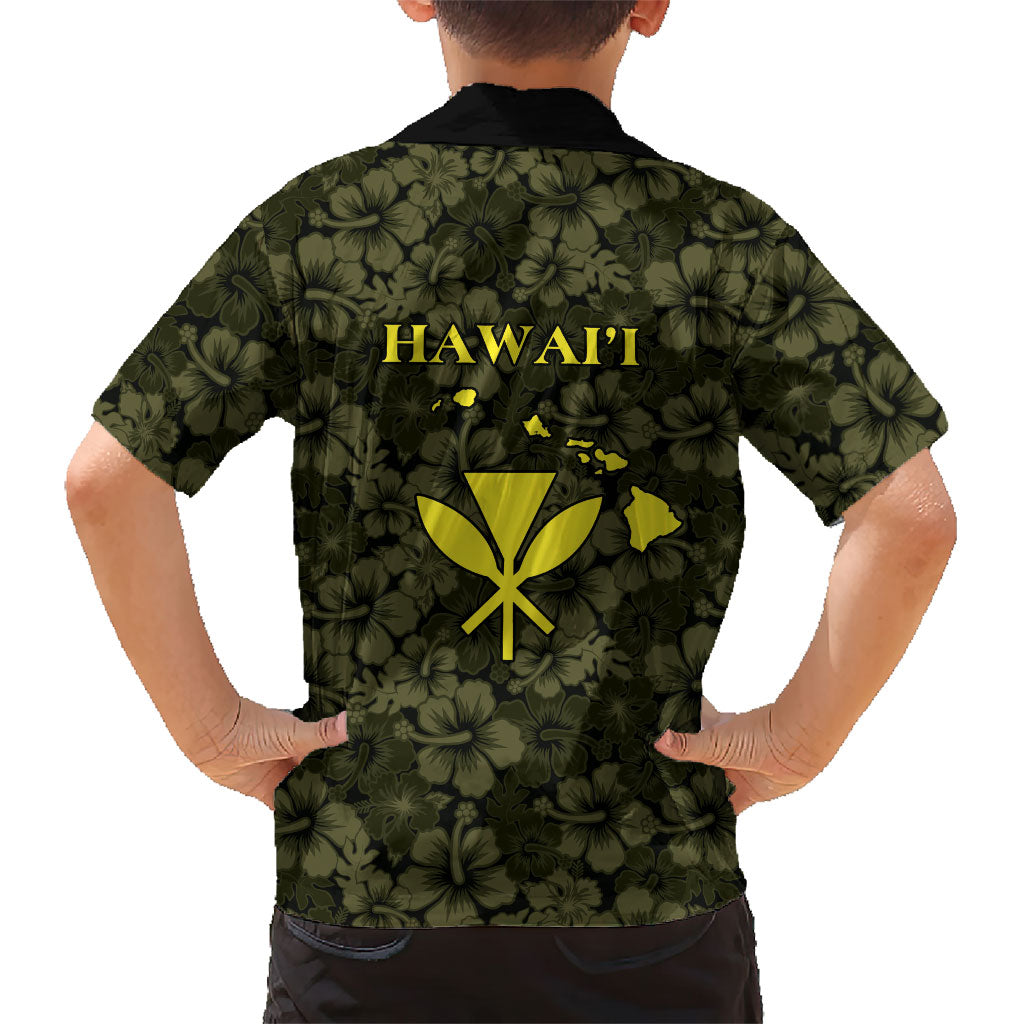 Hawaii Lei Kamehameha Family Matching Tank Maxi Dress and Hawaiian Shirt Melemele Seamless Pattern Hibiscus Flower