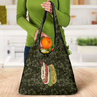 Hawaii Lei Kamehameha Grocery Bag Melemele Seamless Pattern Hibiscus Flower LT9 - Polynesian Pride