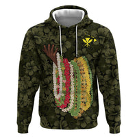 Hawaii Lei Kamehameha Hoodie Melemele Seamless Pattern Hibiscus Flower