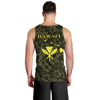 Hawaii Lei Kamehameha Men Tank Top Melemele Seamless Pattern Hibiscus Flower LT9 - Polynesian Pride