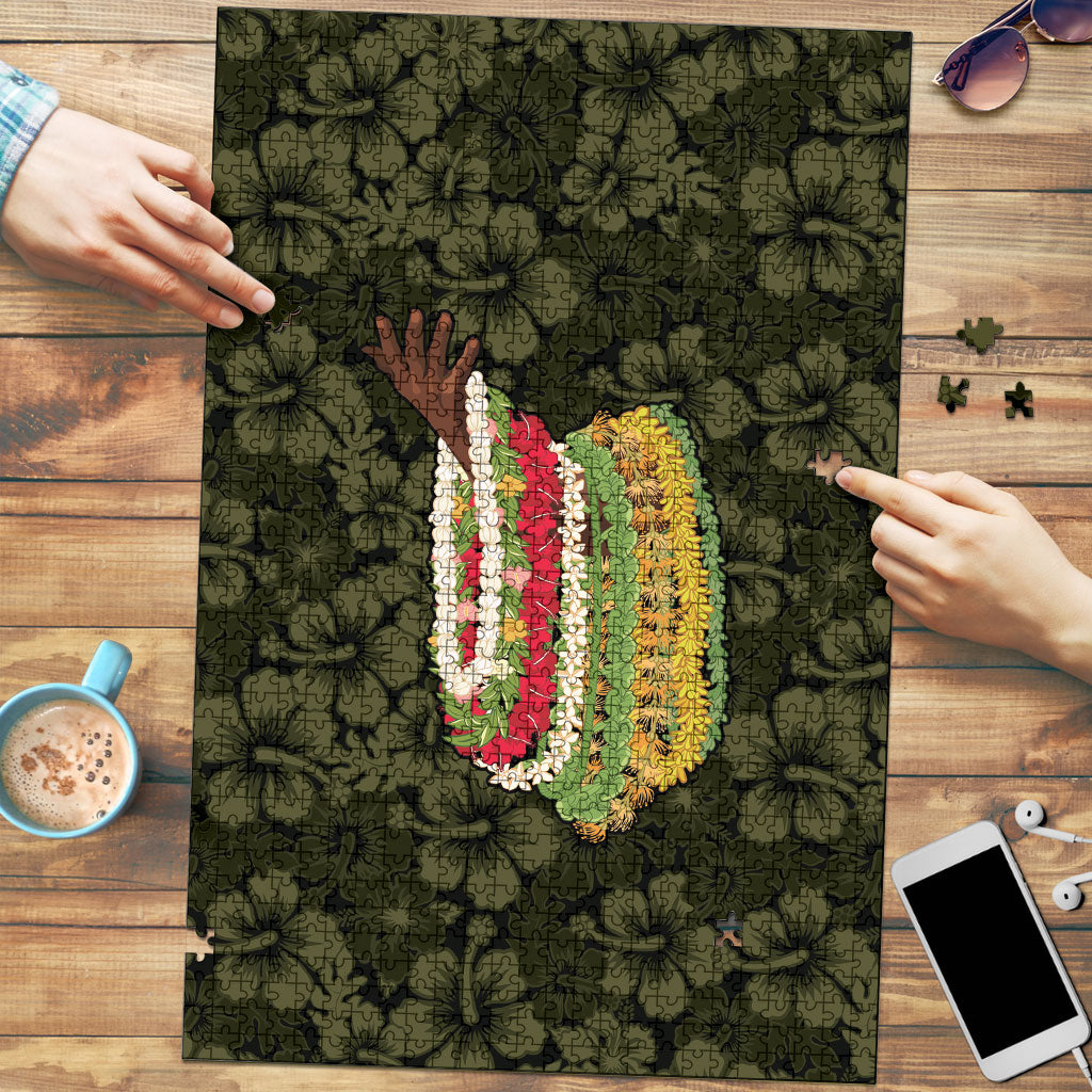 Hawaii Lei Kamehameha Puzzle Melemele Seamless Pattern Hibiscus Flower LT9 Yellow - Polynesian Pride