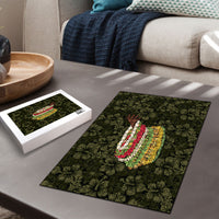 Hawaii Lei Kamehameha Puzzle Melemele Seamless Pattern Hibiscus Flower