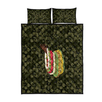 Hawaii Lei Kamehameha Quilt Bed Set Melemele Seamless Pattern Hibiscus Flower