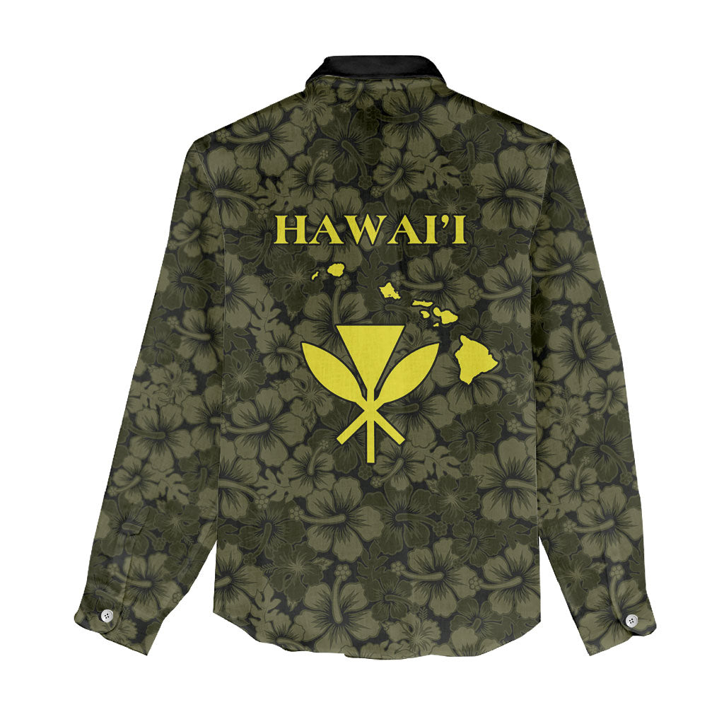 Hawaii Lei Kamehameha Women Casual Shirt Melemele Seamless Pattern Hibiscus Flower LT9 - Polynesian Pride