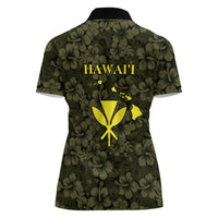 Hawaii Lei Kamehameha Women Polo Shirt Melemele Seamless Pattern Hibiscus Flower LT9 - Polynesian Pride