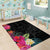 Hafa Adai Guam Area Rug Tropical Flowers Colorful Vibes