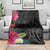 Hafa Adai Guam Blanket Tropical Flowers Colorful Vibes