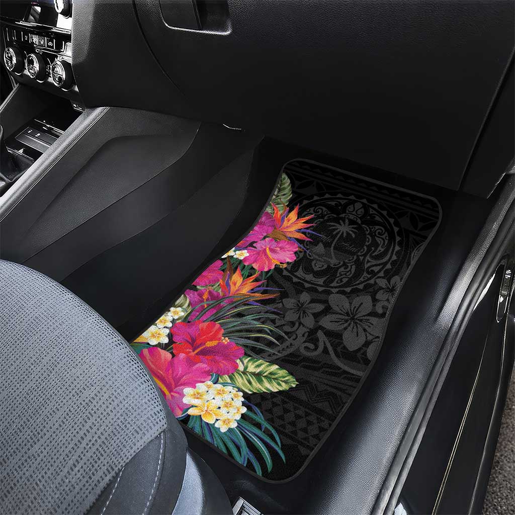 Hafa Adai Guam Car Mats Tropical Flowers Colorful Vibes LT9 - Polynesian Pride