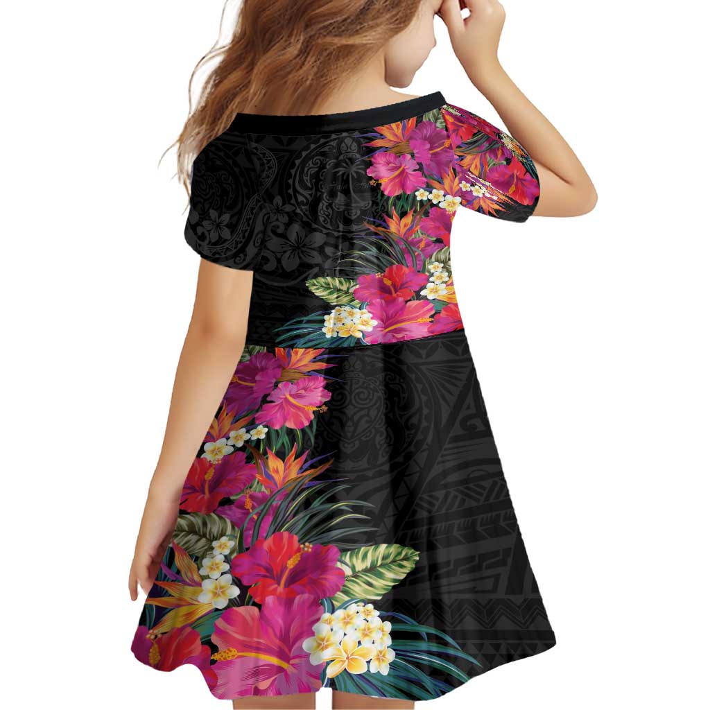 Hafa Adai Guam Family Matching Summer Maxi Dress and Hawaiian Shirt Tropical Flowers Colorful Vibes LT9 - Polynesian Pride