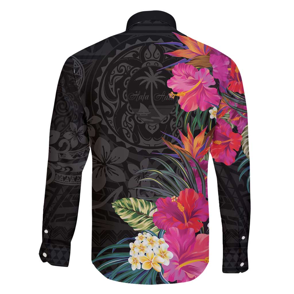 Hafa Adai Guam Family Matching Tank Maxi Dress and Hawaiian Shirt Tropical Flowers Colorful Vibes LT9 - Polynesian Pride
