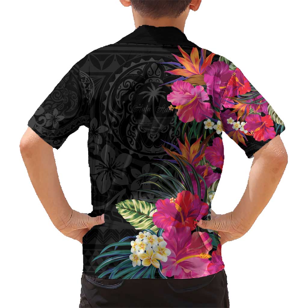 Hafa Adai Guam Hawaiian Shirt Tropical Flowers Colorful Vibes LT9 - Polynesian Pride
