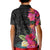 Hafa Adai Guam Kid Polo Shirt Tropical Flowers Colorful Vibes