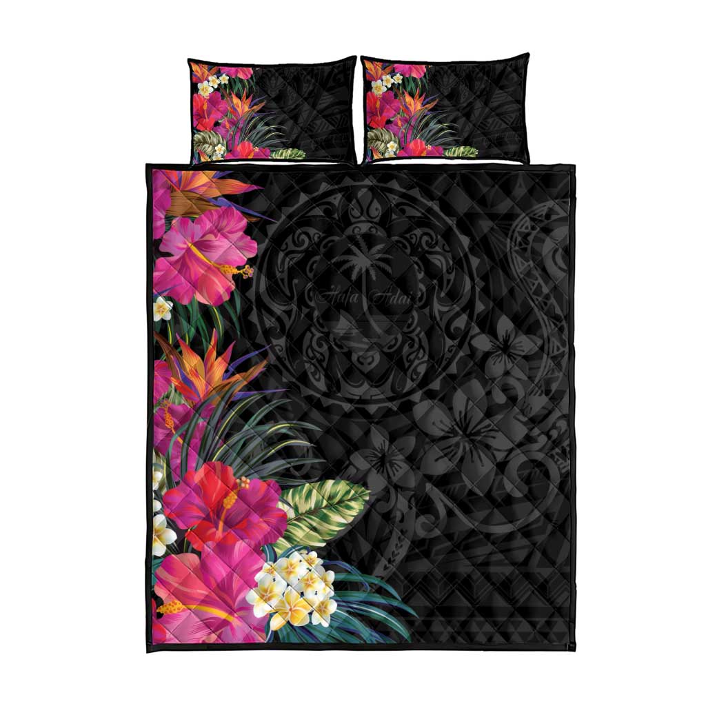 Hafa Adai Guam Quilt Bed Set Tropical Flowers Colorful Vibes LT9 - Polynesian Pride