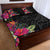 Hafa Adai Guam Quilt Bed Set Tropical Flowers Colorful Vibes