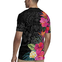 Hafa Adai Guam Rugby Jersey Tropical Flowers Colorful Vibes LT9 - Polynesian Pride
