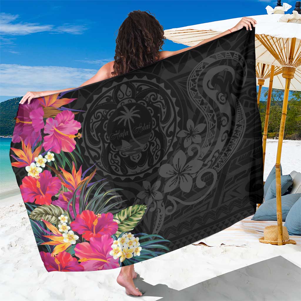 Hafa Adai Guam Sarong Tropical Flowers Colorful Vibes