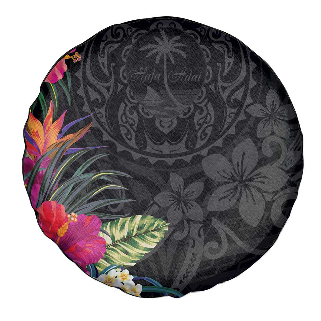 Hafa Adai Guam Spare Tire Cover Tropical Flowers Colorful Vibes LT9 - Polynesian Pride