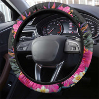 Hafa Adai Guam Steering Wheel Cover Tropical Flowers Colorful Vibes LT9 - Polynesian Pride