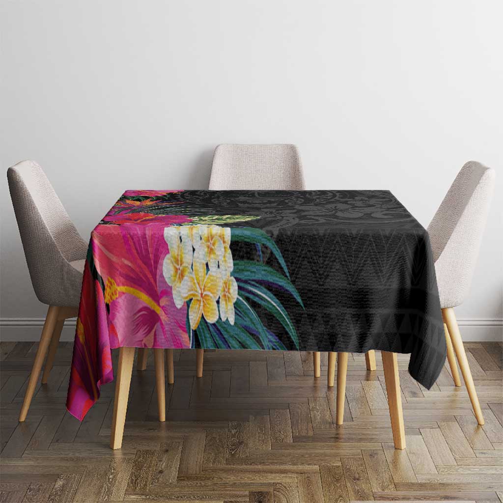 Hafa Adai Guam Tablecloth Tropical Flowers Colorful Vibes LT9 - Polynesian Pride