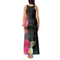 Hafa Adai Guam Tank Maxi Dress Tropical Flowers Colorful Vibes LT9 - Polynesian Pride