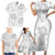 Samoa Lotu Tamaiti Family Matching Short Sleeve Bodycon Dress and Hawaiian Shirt White Sun Day Beauty Hibiscus Ver01