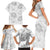 Samoa Lotu Tamaiti Family Matching Short Sleeve Bodycon Dress and Hawaiian Shirt White Sun Day Beauty Hibiscus Ver01