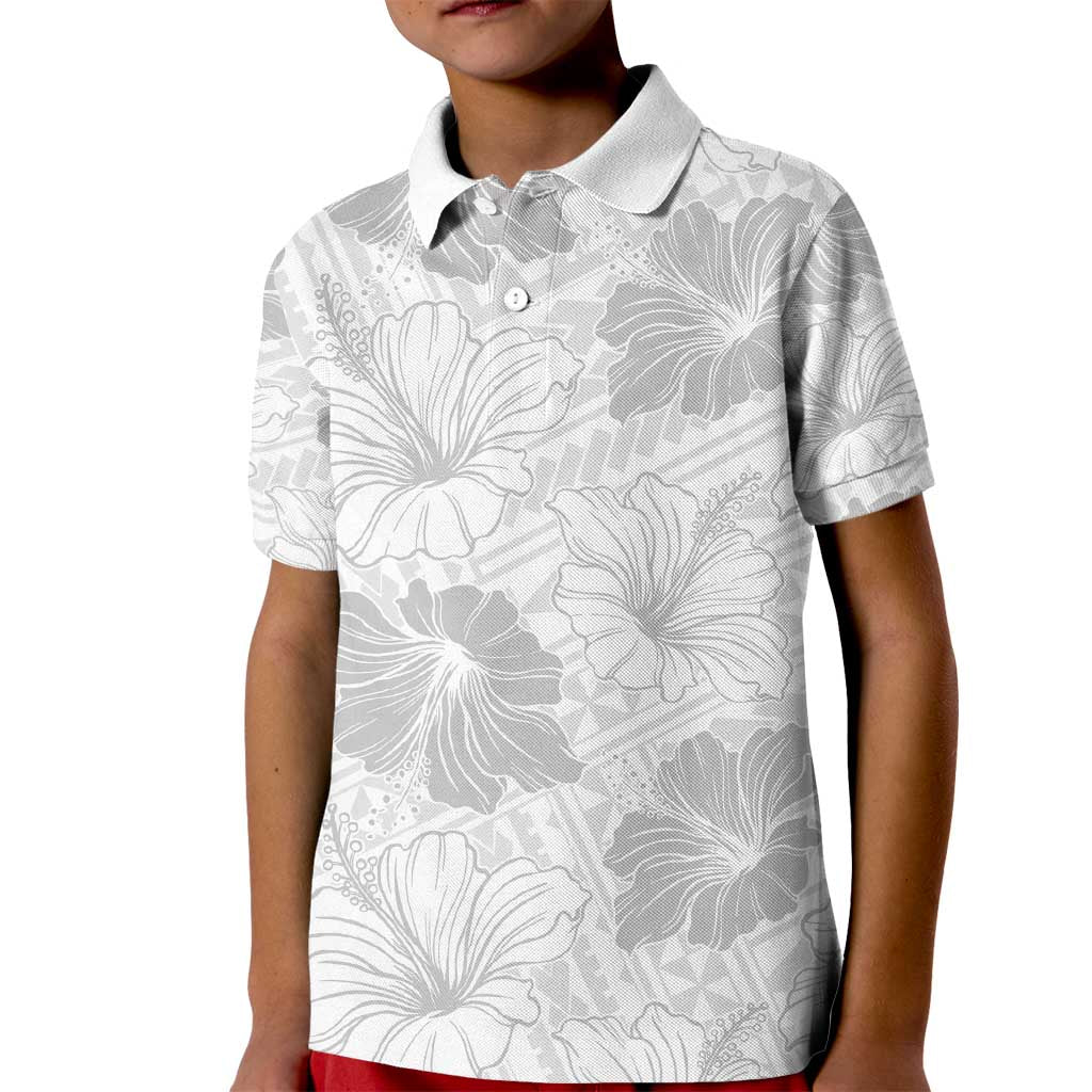 Samoa Lotu Tamaiti Kid Polo Shirt White Sun Day Beauty Hibiscus Ver01