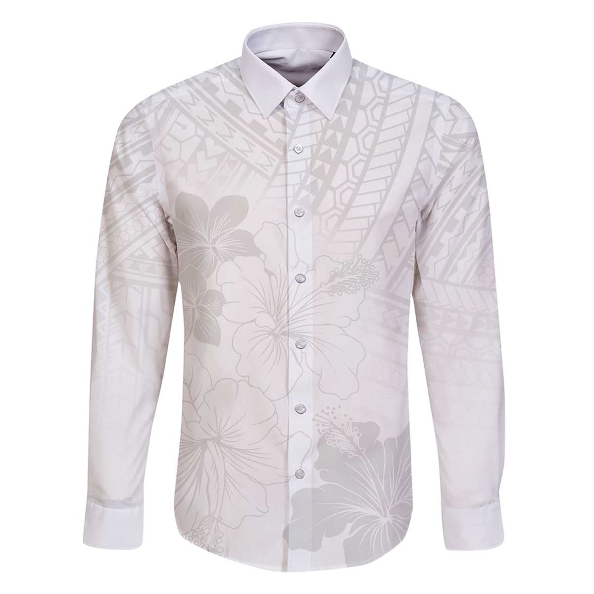 Samoa Lotu Tamaiti Family Matching Off Shoulder Short Dress and Hawaiian Shirt White Sun Day Beauty Hibiscus Ver02