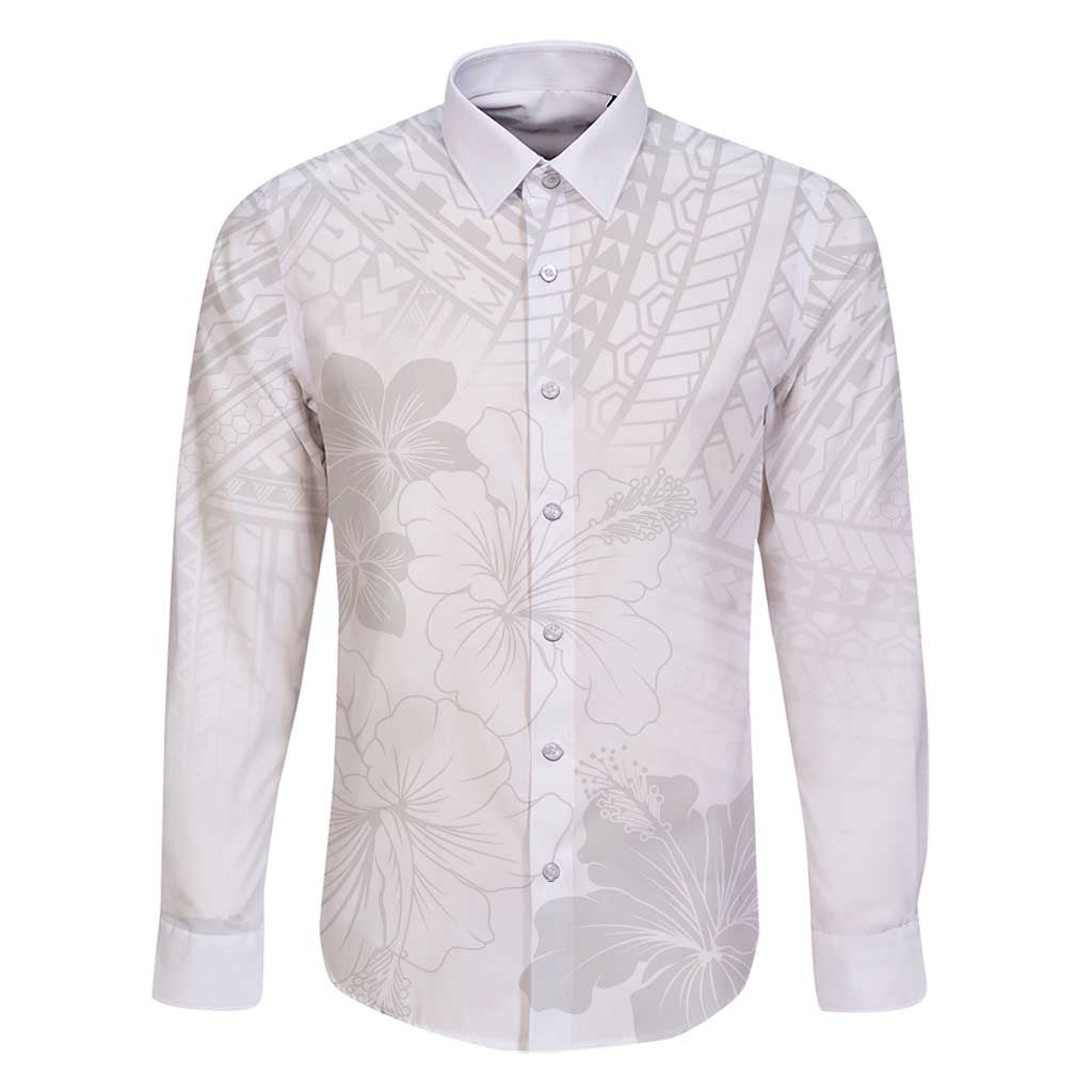 Samoa Lotu Tamaiti Family Matching Summer Maxi Dress and Hawaiian Shirt White Sun Day Beauty Hibiscus Ver02