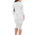 Samoa Lotu Tamaiti Long Sleeve Bodycon Dress White Sun Day Beauty Hibiscus Ver02