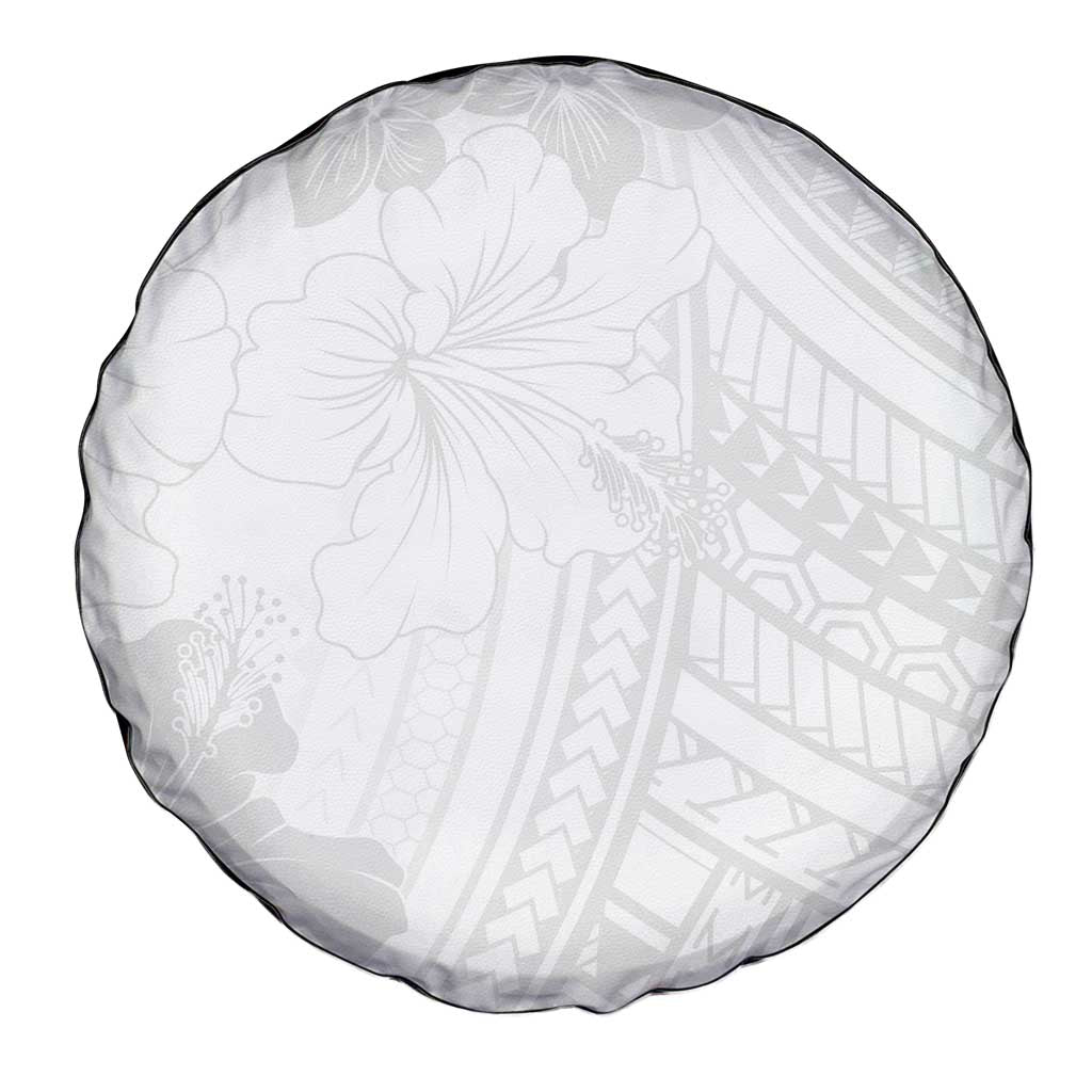 Samoa Lotu Tamaiti Spare Tire Cover White Sun Day Beauty Hibiscus Ver02