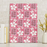 Give Cancer The Boot Pink Cowgirl Canvas Wall Art Western Aloha Hibiscus Paniolo Heritage Floral LT9 Without Frame Pink - Polynesian Pride