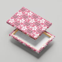 Give Cancer The Boot Pink Cowgirl Canvas Wall Art Western Aloha Hibiscus Paniolo Heritage Floral LT9 - Polynesian Pride