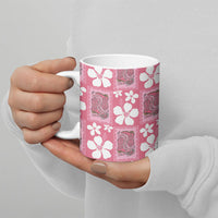 Give Cancer The Boot Pink Cowgirl Ceramic Mug Western Aloha Hibiscus Paniolo Heritage Floral LT9 - Polynesian Pride