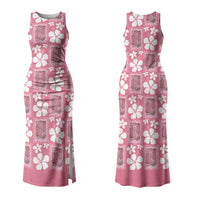Give Cancer The Boot Pink Cowgirl Couples Matching Tank Maxi Dress and Hawaiian Shirt Western Aloha Hibiscus Paniolo Heritage Floral LT9 - Polynesian Pride