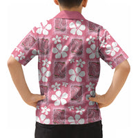 Give Cancer The Boot Pink Cowgirl Kid Hawaiian Shirt Western Aloha Hibiscus Paniolo Heritage Floral LT9 - Polynesian Pride