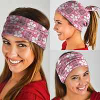 Give Cancer The Boot Pink Cowgirl Neck Gaiter Western Aloha Hibiscus Paniolo Heritage Floral LT9 - Polynesian Pride
